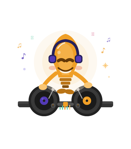 Lumie DJ playing tracks